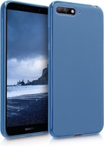 kwmobile telefoonhoesje voor Huawei Y6 (2018) - Hoesje voor smartphone - Back cover in marineblauw