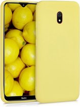 kwmobile telefoonhoesje voor Xiaomi Redmi 8A - Hoesje voor smartphone - Back cover in mat geel