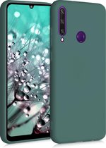 kwmobile telefoonhoesje voor Huawei Y6p - Hoesje voor smartphone - Back cover in blauwgroen