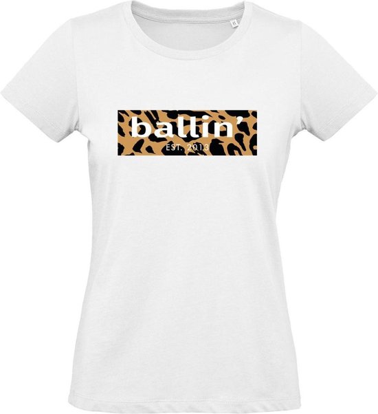 Ballin Est. 2013 - Ladies Tee SS Panther Block Shirt - Wit - Taille M