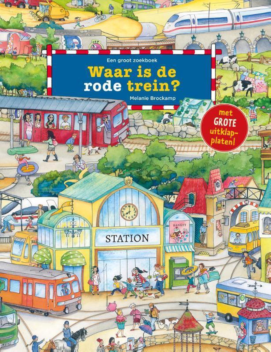 Zoekboeken - Waar is de rode trein?