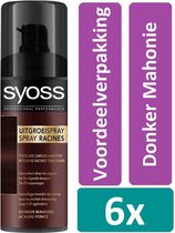 Syoss Uitgroeispray - Donker Mahonie - Voordeelverpakking 6 x 120 ml