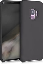 kwmobile telefoonhoesje voor Samsung Galaxy S9 - Hoesje met siliconen coating - Smartphone case in koffie