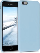 kwmobile telefoonhoesje voor Apple iPhone 6 Plus / 6S Plus - Hoesje met siliconen coating - Smartphone case in pastelblauw