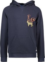 Like Flo Jongens sweaters Like Flo Flo boys hooded sweater LF leopard navy 122