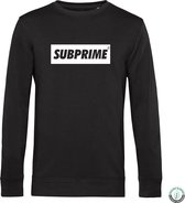 Subprime - Heren Sweaters Sweater Block Black - Zwart - Maat M