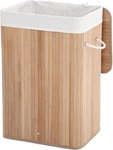 Trend24 Wasmand - Wasmanden met deksel - Wasmand met deksel - Opbergbox - Opbergmand - 72 L - 40 x 30 x 60 cm - Beige
