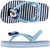 Xq Footwear Teenslippers Strepen Meisjes Blauw/wit Maat 23-24