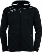 Uhlsport Stream 3.0 Hooded Jacket Zwart-Wit Maat 3XL