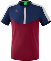 Erima Squad T-Shirt New Navy-Bordeaux Grijs Maat XL