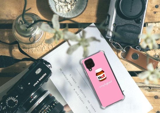 Coque en silicone Samsung Galaxy A12 Coque de téléphone avec bord transparent Nut Boyfriend