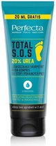 Total S.O.S 20% Urea scrub sokken crème-kompress voor voeten en gebarsten hielen 120ml