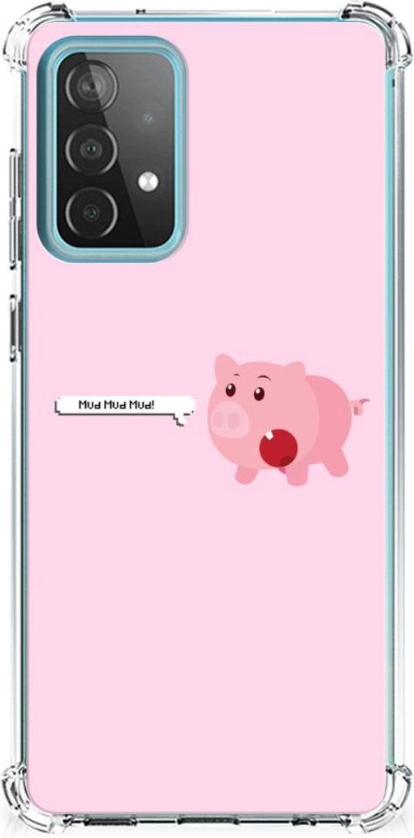 Samsung Galaxy A52 4G/5G Stevig Bumper Hoesje Pig Mud