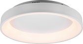 LED Plafondlamp - Plafondverlichting - Trion Gurano - 48W - Aanpasbare Kleur - Rond - Mat Wit - Aluminium - BES LED