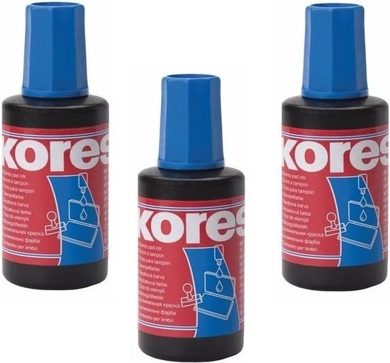 5x Flesjes inkt navulling voor stempelkussens blauw 27 ml | bol.com