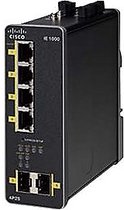 Cisco IE 1000-4P2S-LM Managed Gigabit Ethernet (10/100/1000) Power over Ethernet (PoE) Zwart