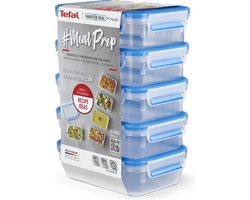 Tefal MasterSeal Fresh Mealprep Set - 5 x 800ml - Blauw