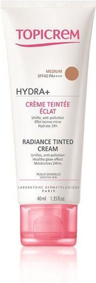 Topicrem Dagcrème Face Care Hydra+ Radiance Tinted Cream