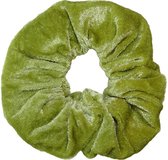 Scrunchie Haarelastiek Velvet Groen