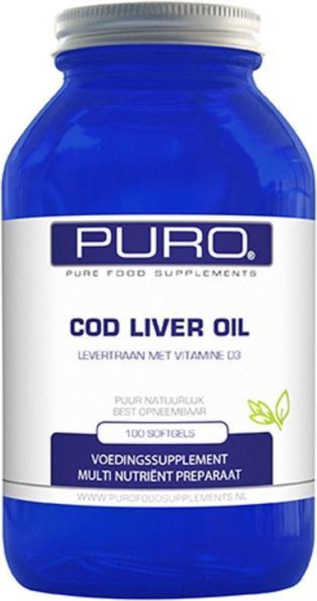 Puro Cod Liver Oil Softgels Levertraan/Vitamine D