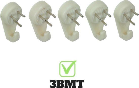 3BMT® Betonhaken - Complete set van 20 stuks - Stalen Nagels - Verschillende soorten en Draagvermogens - 3 BMT