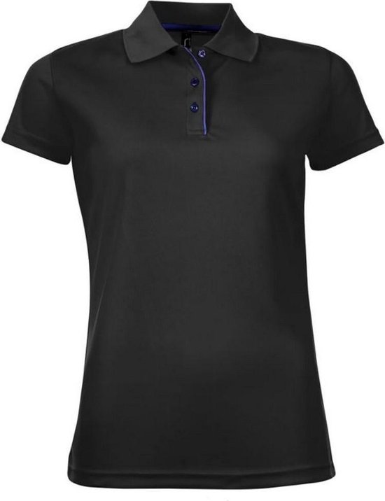 Zwarte dames polo korte mouw deals