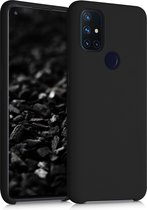 coque de téléphone kwmobile pour OnePlus Nord N10 5G - Coque avec revêtement en silicone - Coque pour smartphone en noir