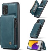 CASEME Back Cover Wallet Hoesje voor Samsung Galaxy A72 - Blauw