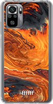 6F hoesje - geschikt voor Xiaomi Redmi Note 10S -  Transparant TPU Case - Magma River #ffffff