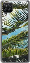 6F hoesje - geschikt voor Samsung Galaxy A12 - Transparant TPU Case - Palms #ffffff