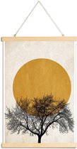JUNIQE - Posterhanger Wintermorgen -60x90 /Geel