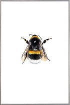JUNIQE - Poster met kunststof lijst Bumblebee -20x30 /Geel & Wit