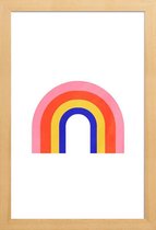 JUNIQE - Poster in houten lijst Rainbow -20x30 /Kleurrijk