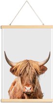 JUNIQE - Posterhanger Highland Cow -20x30 /Bruin