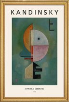 JUNIQE - Poster in houten lijst Kandinsky - Upward -30x45 /Groen &