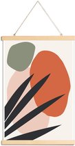 JUNIQE - Posterhanger Reach -60x90 /Groen & Rood