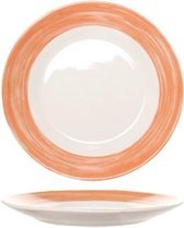 Brush Oranje Dessertbord - Ø 19cm