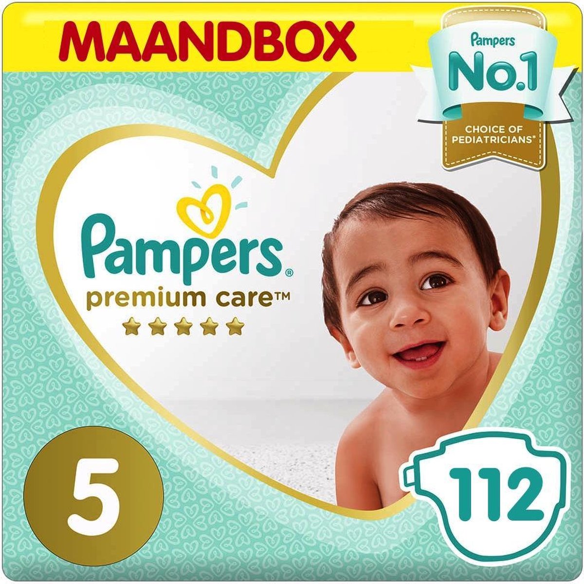 Pampers - Premium Care - Maat 5 - Maandbox - 112 luiers