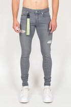 Malelions Jeans Small Damaged - Grey