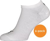 Puma unisex sneaker sokken (6-pack) - wit - Maat: 47-49
