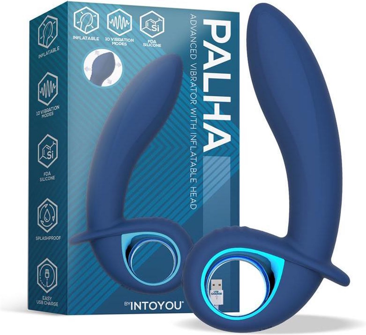 PALHA - Alpha Advanced Vibe With Inflatable And Vibration Function Usb Silicone