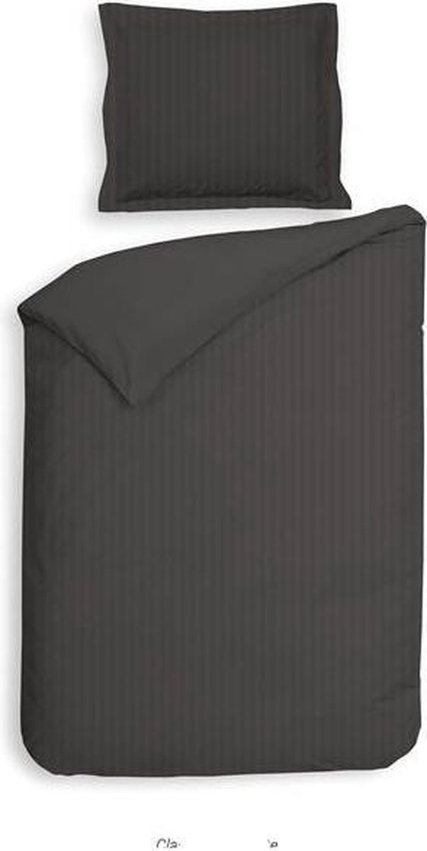 Heckettlane Banda - Dekbedovertrek - Eenpersoons - 140x200/220 cm - Dark Gull Grey