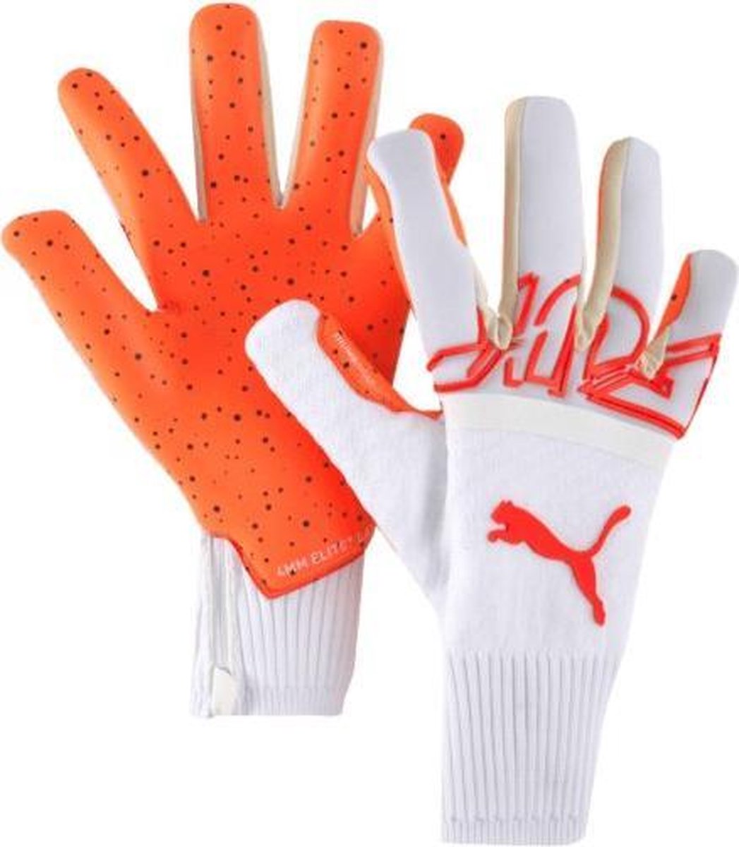 Puma Future Z Grip Hybrid White Red Keepershandschoenen - Maat 8.5