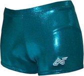AlphaFactor Shorty Short Teal - Blauw - 140