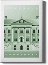 Walljar - Stadhuis van Groningen - Muurdecoratie - Poster