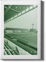 Walljar - Stadion de Vliert - Muurdecoratie - Poster met lijst