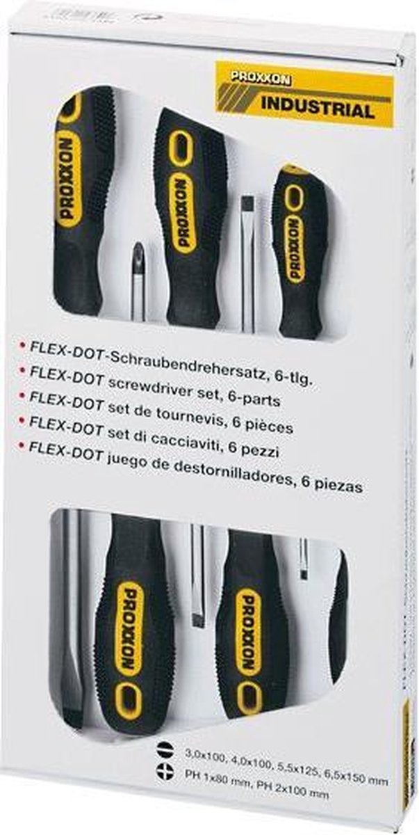 Flex-Dot Schroevendraaierset 6-Dlg.. Schlitz En Phillips