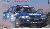 1:24 Hasegawa 20483 Subaru Impreza 1997 Portugal Rally Car Plastic Modelbouwpakket