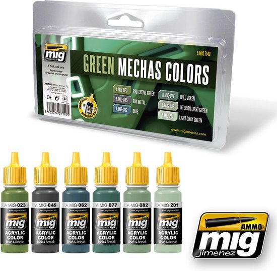 Green Mechas Colors - A.MIG-7149 | bol