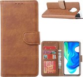 Xiaomi Poco X3 - Bookcase Lichtbruin  - portemonee hoesje